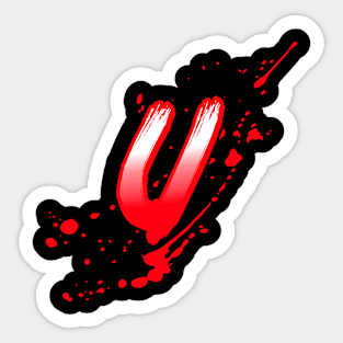 bloody u Sticker